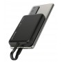 POWERTECH power bank PT-1376 με καλώδιο, 10000mah, magnetic wireless, 20W, μαύρο