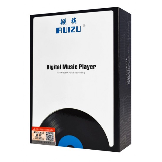 RUIZU MP3 player C1 με οθόνη αφής 2.4", 64GB, Bluetooth, ελληνικό μενού, μαύρο