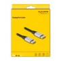 DELOCK καλώδιο DisplayPort 2.1 80633, 16K/60Hz, 40 Gbps, 1m, μαύρο
