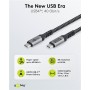 GOOBAY καλώδιο USB-C 74210, USB4, 240W, 40Gbps, 8K/60Hz, 0.50m, γκρι