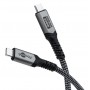 GOOBAY καλώδιο USB-C 74212, USB4, 240W, 40Gbps, 8K/60Hz, 1.5m, γκρι