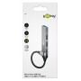 GOOBAY USB hub 74459, 4x θυρών, USB 3.2, 5Gbps, USB-C σύνδεση, γκρι