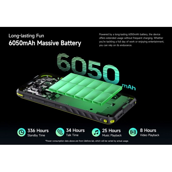 ULEFONE smartphone Armor X31 Pro, 6.56", 8/256GB, 5G, 6050mAh, IP68/IP69K, μαύρο
