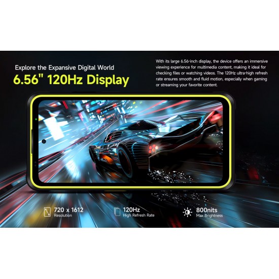 ULEFONE smartphone Armor X31 Pro, 6.56", 8/256GB, 5G, 6050mAh, IP68/IP69K, μαύρο
