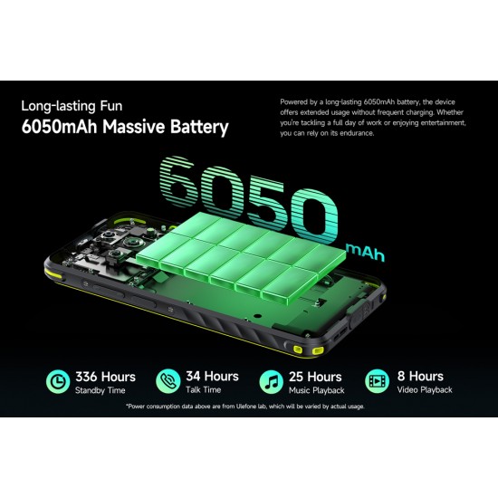ULEFONE smartphone Armor X31, 6.56", 6/128GB, 6050mAh, IP68/IP69K, μαύρο