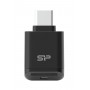 SILICON POWER card reader C200 για micro SD, USB-C, USB 3.2, 180/165MBps, μαύρο