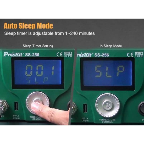 PROSKIT σταθμός συγκόλλησης SS-256B με κολλητήρι, 60W, 200~480 °C