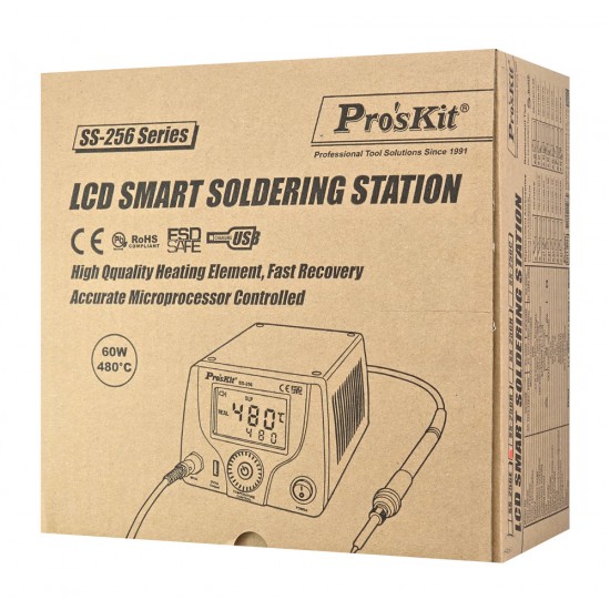 PROSKIT σταθμός συγκόλλησης SS-256B με κολλητήρι, 60W, 200~480 °C