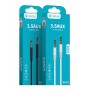 CELEBRAT καλώδιο ήχου 3.5mm AU-01, AUX, 1m, μαύρο