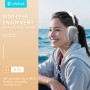CELEBRAT headphones A35, ασύρματα & ενσύρματα, micro SD, 40mm, 200mAh, λευκά