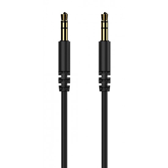 CELEBRAT καλώδιο ήχου 3.5mm AU-01, AUX, 1m, μαύρο