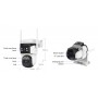 VSTARCAM smart ηλιακή κάμερα CB621DR, dual lens, 3MP, WiFi, SD, PTZ, IP66