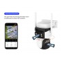 VSTARCAM smart ηλιακή κάμερα CB621DR, dual lens, 3MP, WiFi, SD, PTZ, IP66