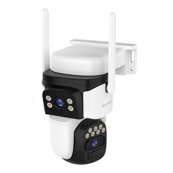 VSTARCAM smart ηλιακή κάμερα CB621DR, dual lens, 3MP, WiFi, SD, PTZ, IP66
