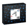 BRUNO μπαταρία νιπτήρα M11570-235C, αναμεικτική, ασημί