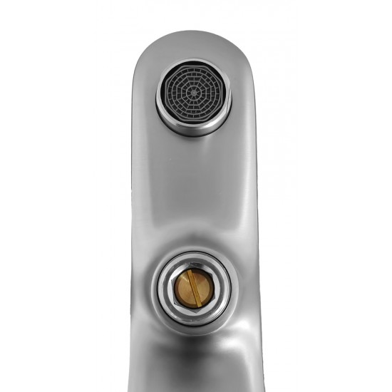 BRUNO μπαταρία τοίχου μπάνιου M31570-235C, αναμεικτική, ασημί