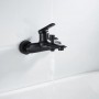 BRUNO μπαταρία τοίχου μπάνιου M31570-235H, αναμεικτική, μαύρη