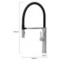 BRUNO μπαταρία πάγκου κουζίνας M54801-817C, αναμεικτική, ασημί