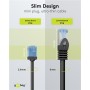GOOBAY καλώδιο δικτύου 74240, CAT 6A U/UTP, ultra slim, copper, 500MHz, 7.5m, μαύρο