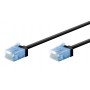 GOOBAY καλώδιο δικτύου 74240, CAT 6A U/UTP, ultra slim, copper, 500MHz, 7.5m, μαύρο