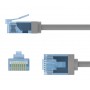 GOOBAY καλώδιο δικτύου 74226, CAT 6A U/UTP, ultra slim, copper, 500MHz, 7.5m, γκρι