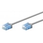 GOOBAY καλώδιο δικτύου 74227, CAT 6A U/UTP, ultra slim, copper, 500MHz, 10m, γκρι
