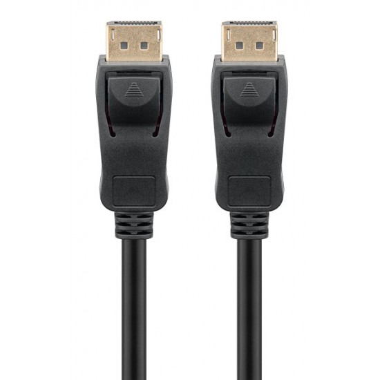 GOOBAY καλώδιο DisplayPort 74744, 8K/120Hz, 40 Gbps, 2m, μαύρο