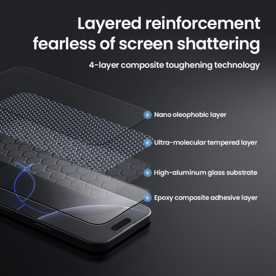 NILLKIN tempered glass 2.5D CP+ Pro για Apple iPhone 16 Pro