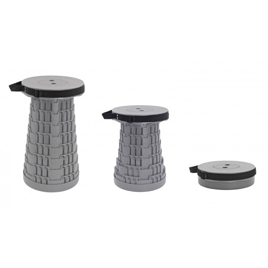HOME USE πτυσσόμενο καρεκλάκι HUH-0231, αντοχή έως 250kg, 25.5x45cm, γκρι
