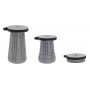 HOME USE πτυσσόμενο καρεκλάκι HUH-0231, αντοχή έως 250kg, 25.5x45cm, γκρι