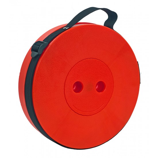 POWERTECH πτυσσόμενο καρεκλάκι HUH-0233, αντοχή έως 250kg, 25.5x45cm, κόκκινο