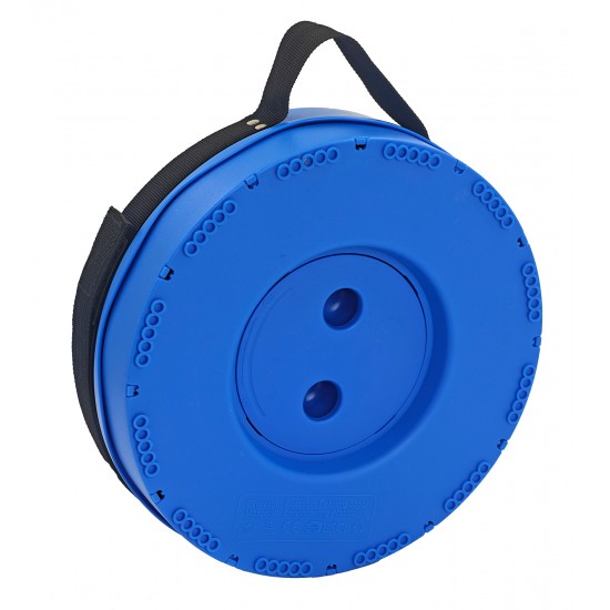 HOME USE πτυσσόμενο καρεκλάκι HUH-0234, αντοχή έως 250kg, 25.5x45cm, μπλε