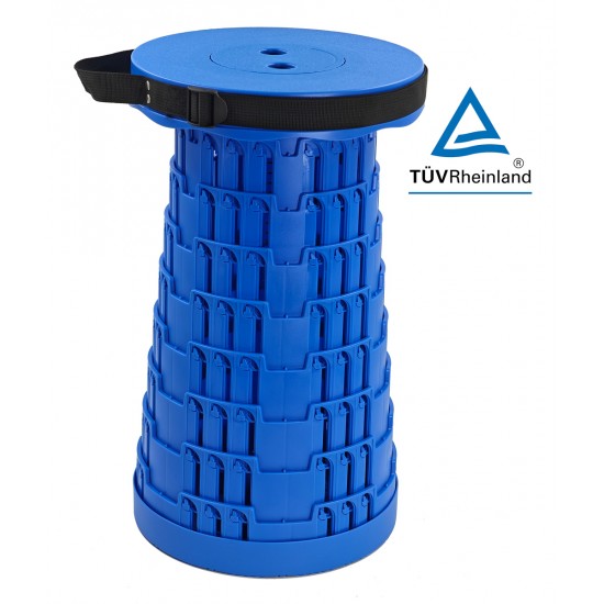 HOME USE πτυσσόμενο καρεκλάκι HUH-0234, αντοχή έως 250kg, 25.5x45cm, μπλε