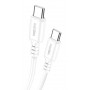 KAKUSIGA καλώδιο USB-C σε USB-C KSC-982, 60W, 480Mbps, 1m, λευκό