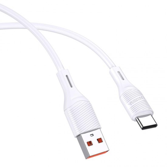 KAKUSIGA καλώδιο USB-C σε USB KSC-953, σιλικόνης, 3A, 480Mbps, 1m, λευκό