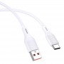 KAKUSIGA καλώδιο USB-C σε USB KSC-953, σιλικόνης, 3A, 480Mbps, 1m, λευκό