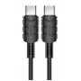KAKUSIGA καλώδιο USB-C σε USB-C KSC-710, 60W, 480Mbps, 1.2m, μαύρο