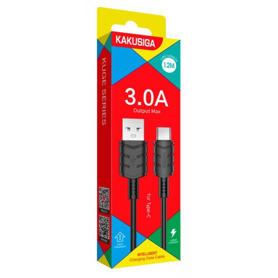 KAKUSIGA καλώδιο USB-C σε USB KSC-710, 3A, 480Mbps, 1.2m, μαύρο