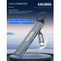 KAKUSIGA USB hub KSC-1417, 4x θυρών, USB 3.0, 5Gbps, USB-C σύνδεση, γκρι