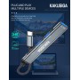 KAKUSIGA USB hub KSC-1417, 4x θυρών, USB 3.0, 5Gbps, USB-C σύνδεση, γκρι