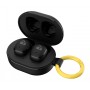 POWERTECH earphones με θήκη φόρτισης PT-1392, True Wireless, 6mm, 25/230mAh, μαύρα