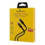 POWERTECH καλώδιο USB-C PTR-0163, σιλικόνης, 60W, 480Mbps, 1m, μαύρο