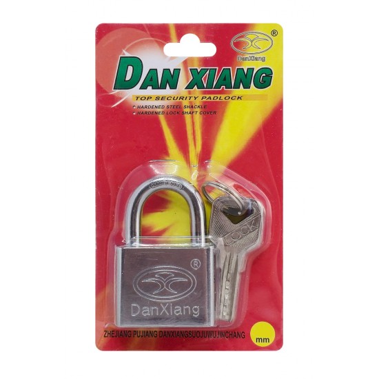 DAN XIANG λουκέτο πέταλο με κλειδί ασφαλείας CTL-0034, 50mm, μεταλλικό