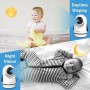 HELLOBABY ενδοεπικοινωνία μωρού HB6364 με κάμερα & οθόνη 6", 720p, PTZ