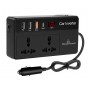 POWERTECH inverter αυτοκινήτου PTL-023, 200W, 12V DC σε 220V AC, με USB-C/3x USB