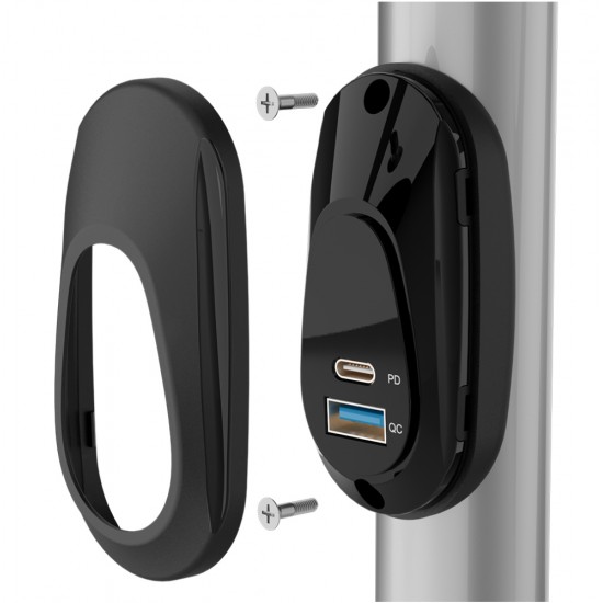 POWERTECH πρίζα USB για σκάφη & οχήματα PTL-026, USB & USB-C