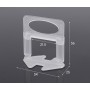 Κλιπ τοποθέτησης πλακιδίων TOOL-0029, 1.5mm, 100τμχ
