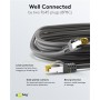 GOOBAY καλώδιο δικτύου 91626, CAT 7 S/FTP, copper, 500MHz, 5m, μαύρο