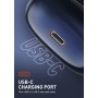LDNIO earphones με θήκη φόρτισης T09, OWS, Φ10mm, 35/400mAh, μπλε