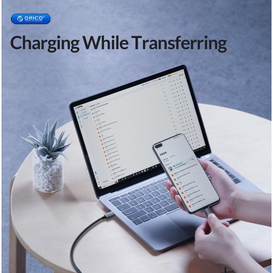 ORICO καλώδιο USB-C GQA60, 60W, 480Mbps, 1m, μαύρο